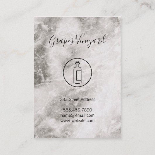 ワイン大理石テクスチャ 名刺 (裏面)