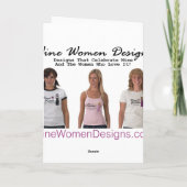 ワイン女性友情バレンタインデーの挨拶 シーズンカード (裏面)