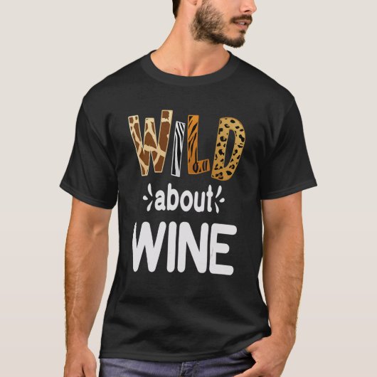 ワイン好きにはたまらない ワインを飲む Tシャツ (正面)