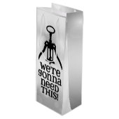 ワイン好きに最適 ワインギフトバッグ (正面アングル)