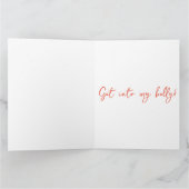 ワイン好きのためのクリスマスグリーティングカード カード (内部)