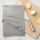 ワイン好きのキッチンタオル キッチンタオル (四つ折り)