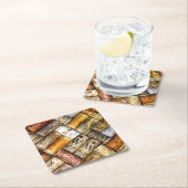 ワイン好きのコースター スクエアペーパーコースター (インサイチュ)