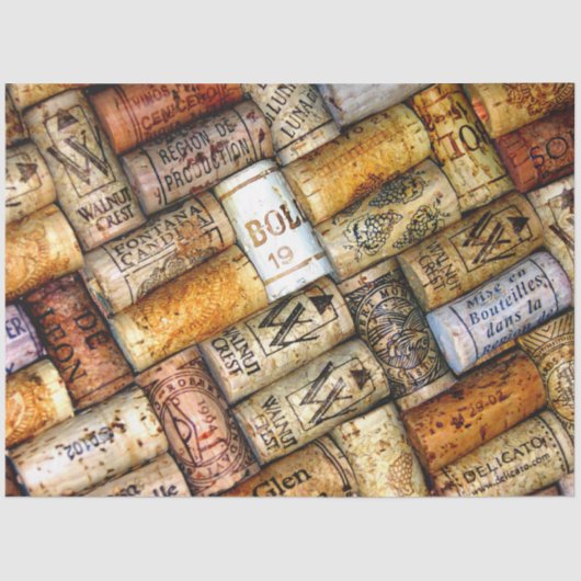 ワイン好きのティッシュ 薄葉紙 (正面)