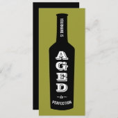 ワイン好きの誕生日パーティーの招待 招待状 (正面/裏面)