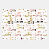 ワイン好き ラッピングペーパーシート (正面2)