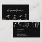 ワイン好き 名刺 (正面/裏面)