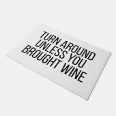 ワイン好のまわりにきの飲み物を持って来ない限りターン ドアマット (アングル)