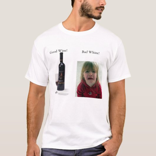 ワイン対すすり泣き Tシャツ (正面)