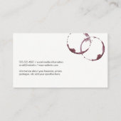 ワイン専門家 | ブドウ畑 | 石板とコルク 名刺 (裏面)