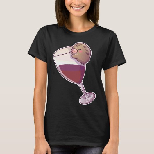 ワイン小瓶 Tシャツ (正面)