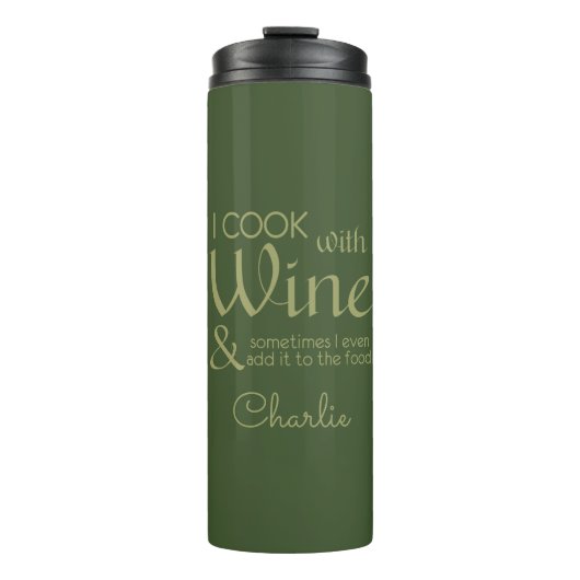 ワイン引用文名前をカスタムするタンブラー タンブラー (正面)