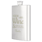 ワイン引用文名前をカスタムするフラスコ フラスク (左)