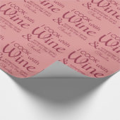 ワイン引用文名前をカスタムする包装紙 ラッピングペーパー (角)