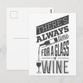 ワイン引用文葉書 ポストカード (正面/裏面)