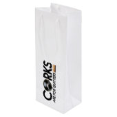 ワイン引用文「コルクはクィッターのためにある」ワイン紙 ワインギフトバッグ (裏面アングル)