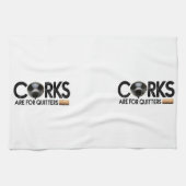 ワイン引用文「コルクは震える」 キッチンタオル (横)