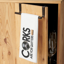 ワイン引用文「コルクは震える」 キッチンタオル