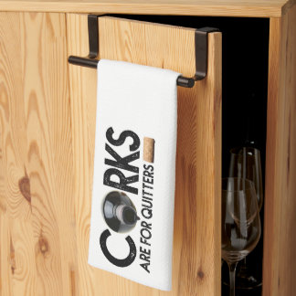 ワイン引用文「コルクは震える」 キッチンタオル