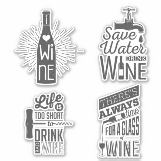 ワイン引用文 シール (正面)