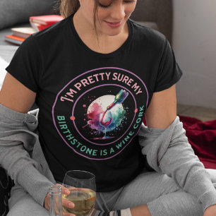 ワイン愛おもしろい者のためのワイン引用文かわいいワイン Tシャツ