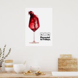 ワイン愛好家のための完璧な家の装飾のエレガント贈り物 ポスター