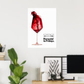 ワイン愛好家のための完璧な家の装飾のエレガント贈り物 ポスター (ホームオフィス)