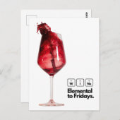 ワイン愛好家のための完璧な家の装飾のエレガント贈り物 ポストカード (正面/裏面)