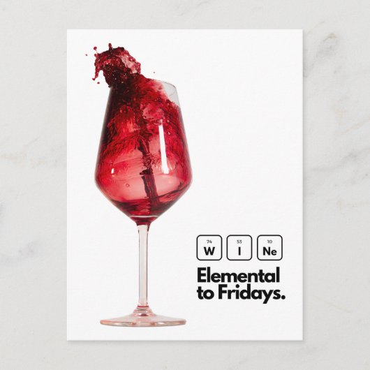 ワイン愛好家のための完璧な家の装飾のエレガント贈り物 ポストカード (正面)