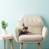 ワイン愛好家のびん詰めにされた詩歌の枕 ランバークッション (椅子)