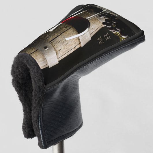 ワイン愛好家のカスタムなモノグラムの運搬人カバー ゴルフヘッドカバー (3/4 正面)