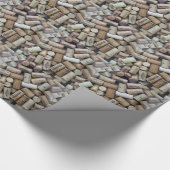 ワイン愛好家のコルク ラッピングペーパー (角)