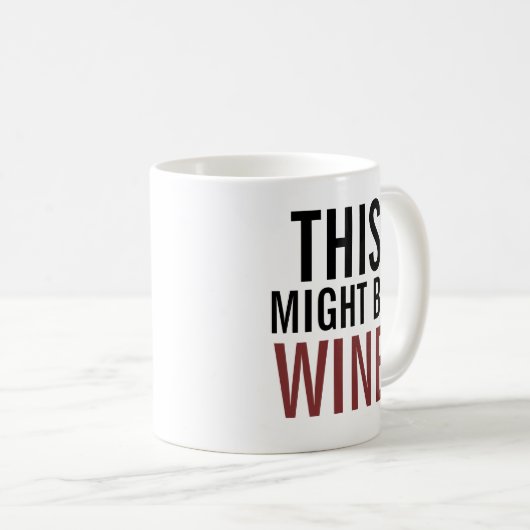 ワイン愛好家のコーヒーマグ コーヒーマグカップ (正面右)