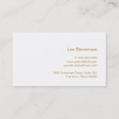 ワイン愛好家のバーテンダービジネスカード 名刺 (裏面)