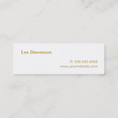 ワイン愛好家のミニ名刺 スキニー名刺 (裏面)