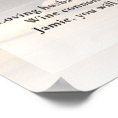 ワイン愛好家の人生のお祝い写真葬儀 ポスター (角)