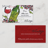 ワイン愛好家の名刺 名刺 (正面/裏面)