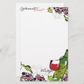 ワイン愛好家の文房具 便箋 (正面/裏面)