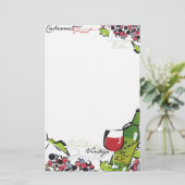 ワイン愛好家の文房具 便箋 (スタンド正面)