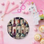 ワイン愛好家の紙皿 ペーパープレート (パーティー)