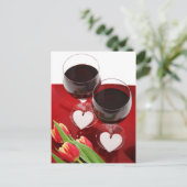 ワイン愛好家の葉書 ポストカード (スタンド正面)