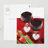 ワイン愛好家の葉書 ポストカード (正面/裏面)