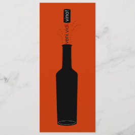 ワイン愛好家のVeni VidiのVinoのワインの試飲の招待 招待状