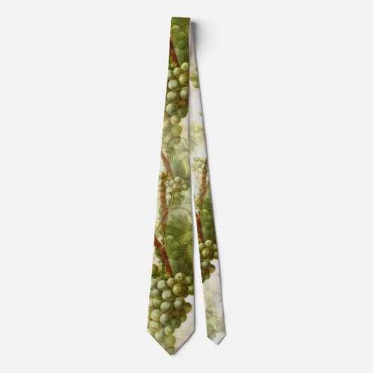 ワイン愛好家エレガントブドウ柄デザインネクタイ ネクタイ (正面)