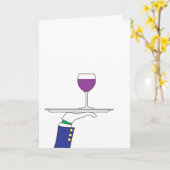 ワイン愛好家カード カード (黄色い花)