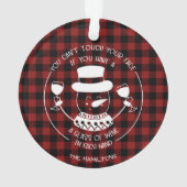 ワイン愛好家ギフトおもしろい2020コービッドクリスマス オーナメント (裏面)