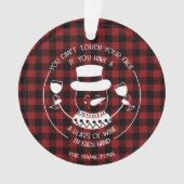 ワイン愛好家ギフトおもしろい2020コービッドクリスマス オーナメント (正面)