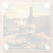 ワイン愛好家 ガラスコースター (裏面)