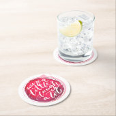 ワイン愛好家 ラウンドペーパーコースター (インサイチュ)