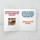 ワイン感謝祭のサイドディおもしろいッシュ カード (内部)